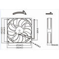 Hohe Cfm DC Brushless 12V 140mm Gehäuselüfter 140X140X25mm Lüfter